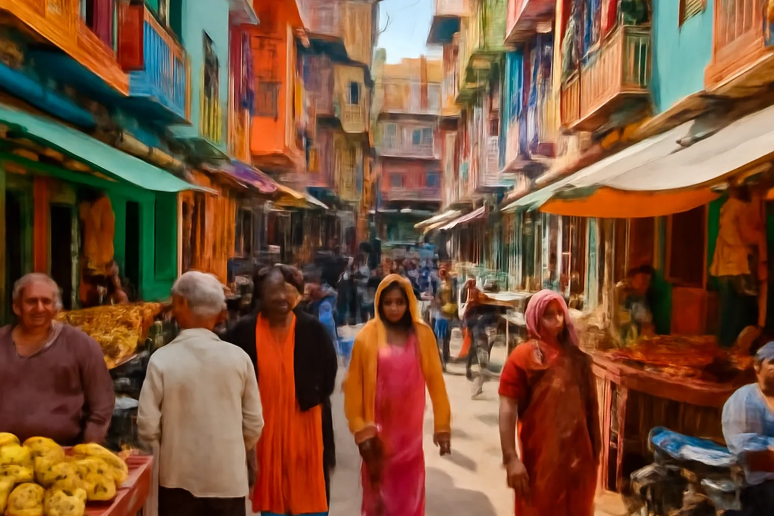 Rue coloniale de Pondichéry avec architecture franco-tamoule, quotidien d'une expatriée française